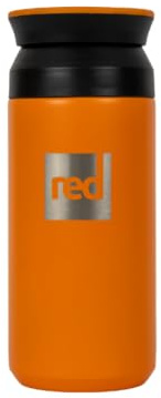 Red Original Insulated Stainless Steel Adventure Travel Flask Mug - 360 Drinking Lid, Leak-Proof, Hot & Cold Drinks, BPA-Free, Dishwasher Safe - 330ml - Bitter Orange