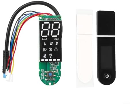 Kretskort med digital display för Xiaomi för MI Electric Scooter 1S, instrumentpanelsreservdel med hastighets- och batteriindikator (B)