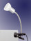 Trango 2989-016 LED Klemmleuchte *EASY* Tischlampe Leseleuchte Clip Lampe mit weißem Glas Lampenschirm, Klemmspot, Nachtlicht, Schreibtischlampe inkl. 1x GU10 3000K warmweiß LED Leuchtmittel
