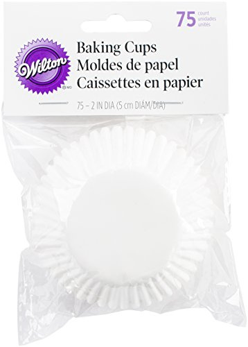 6 pk Wilton paper Baking Cups - White Standard 75ct ea (420 total baking cups)
