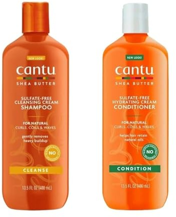 Cantu Shea Butter for Natural Hair Shampoo and Conditioner SOLFATO Free by Cantu