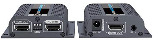 PremiumCord - Extender HDMI a 50 m Tramite Cavo Patch Cat6 / 6a / 7, impostazioni EDID, Uscita HDMI Locale, risoluzione Video Full HD 1080p