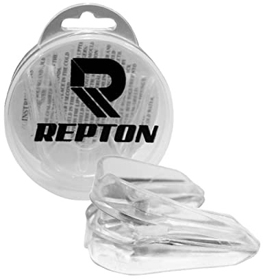 REPTON - Paradenti per gengive, modellabile, con doppio gel, protezione per la bocca, traspirante, per karate, hockey, Jiu Jitsu, Muay Thai, wrestling e sport da combattimento