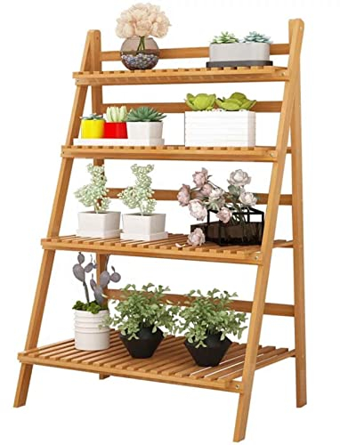 XJHOME Pflanzständer Holzregal Tiered Flower Racks Halter Pflanzer Töpfe Regale anzeigen Mehrere Pflanzen Sukkulenten für Garten-Terrasse Balkon Rasen in Innenräumen Außenlager (Size : 70x47x122cm)