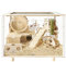 Hamsterkäfige Transparente Hamsterkäfige Und Lebensräume Kleintierkäfige Acrylkäfige Für Alle Hamster Ratten Und Andere Kleintiere Ähnlicher Größe (Color : Weiß, S : 60x37x48.4cm)