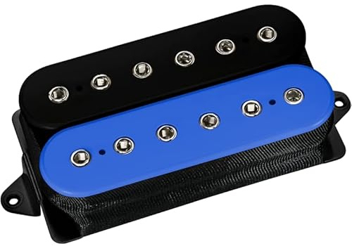 DiMarzio DP 227FBLBK LiquiFire Humbucker E-Gitarren Tonabnehmer, Blau/Schwarz