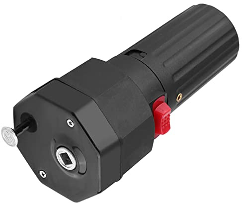 Elektrischer Grillmotor 1,5V für BBQ, leise & hitzebeständig mit Drehzahlregelung, Schwarz (Batterie Nicht inkl.)