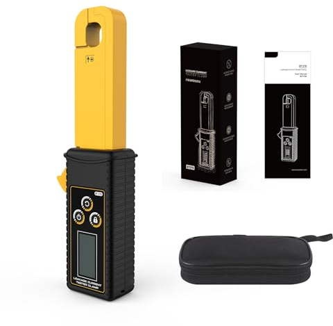 Leckstrom-Tester-Klemme BT270 Digitale Leckage-Zange Strom-Messgerät Amperemeter-Ladetest-Multimeter-Handheld-automatische AC/DC-Erkennung mit 99 Daten 0mA~60A AC/DC