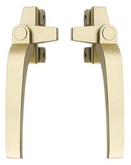 Window Handles Aluminum Alloy Window Handles Type 38 Casement Window Lock Handle Safety Universal Left Right Hand Side Pull Lever Window Handles For Upvc Windows (Color : Champagne Gold, Size : Righ