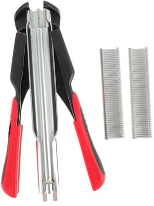 jojofuny Pince à Anneaux Manuelle Avec Clips Pour Clôtures Animalières Outil De Fixation Avec Agrafes Galvanisées Pratique Pour Installation De Cages Et Grillages