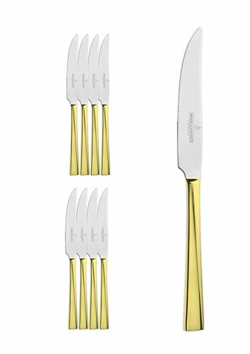 8 couteaux à steak, de la série Monterey Real Gold de Picard & Wielpütz