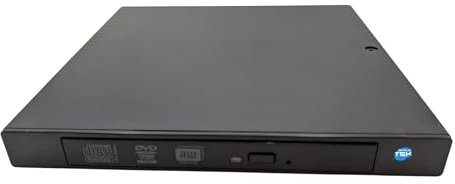 SIMPLETEK - Lecteur graveur CD/DVD externe Slim Tiny - 2 ports USB | Câble compatible inclus, original sur demande (reconditionné)