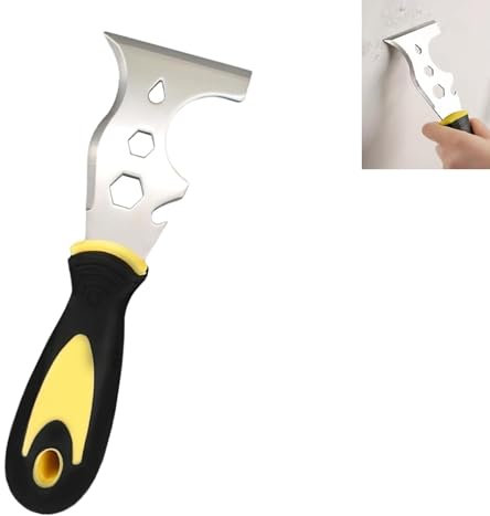 13-in-1 Spatula Stainless Steel Multi-Function Scraper Tool for Paint Removal,Use This Painter's Tool for Paint Remover, Multi Stripper and Wallpaper Scraper