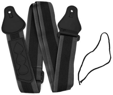 Nicear Justerbar nylon bas akustisk rem för elektrisk bas akustisk gitarr