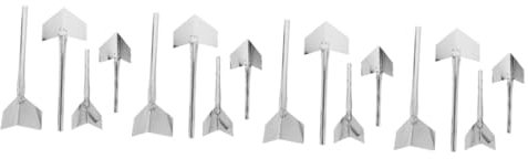 LIFKOME 4 Ensembles Extracteur d'angle Outil De Plâtrage De Mur Truelle d'angle À L'intérieur Multi Tool Outil Coin Intérieur Truelle d'angle en Métal Truelle en Béton Silver 4 Pièces * 4