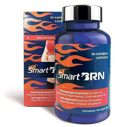 Smart BRN – Pflanzliche Formel mit Konjakwurzel, Grüntee-Extrakt & Chrom | 90 Portionen | Für Deine tägliche Routine (90 Kapseln, Chrom)