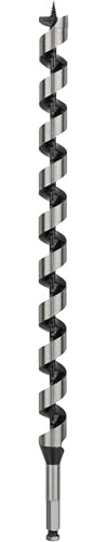 Bosch 1x PRO Wood Holzschlangenbohrer, 25 x 385 x 450 mm | für Weichholz, Hartholz, Ø 25,00 mm, Professional Zubehör Bohrmaschine, Schrauber, Schlagbohrer