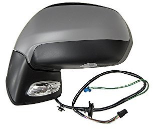 Alkar 6139858 Miroir convexe chauffant électrique extérieur complet avec clignotant/lumière de courtoisie