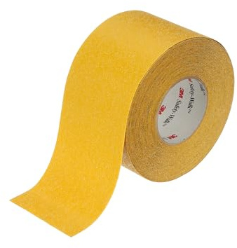 3M Safety-Walk Slip Resistant General Purpose Tape 630, Yellow, 102 mm x 18.3 m | 1/case | for light to heavy shoe-traffic areas