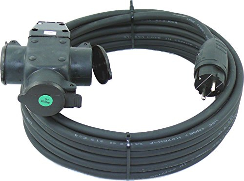 maxgo Verlängerungskabel 30m Außen 3Fach Verteiler Stromkabel Außenbereich Schuko Verlängerung 30 Meter Outdoor Verlängerung Kabel Steckdosenleiste 3-Fach Mehrfachstecker Multisteckdose 3x2,5