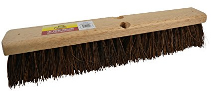 Janico Bristles Outdoor Surface Push Broom with Palmyra Bristles (18 Inch)