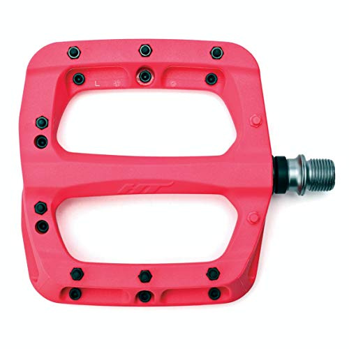 HT PA03A Pedale flach, Nylon, verstärkt, Unisex, Erwachsene, Neonpink