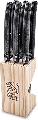 Laguiole Style de Vie Steakmesser Premium Line, 6-teilig, Stonewash