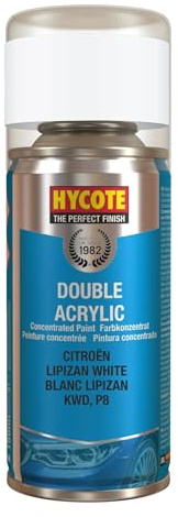 Hycote Compatible with Citroen - Double Acrylic Aerosol Spray Paint, Lipizan White, 150 ml