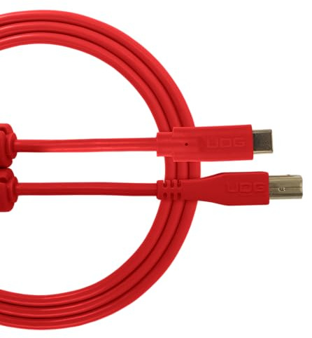 UDG Ultimate USB 2.0 C-B Audiokabel 1,5 m, Rot (U96001RD)