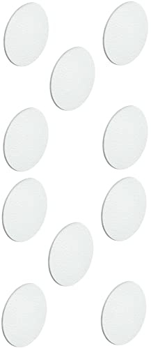 cyclingcolors 10x Abdeckkappen Selbstklebend 18mm Schutzkappen für Möbel Schrank Regal Bohrloch Abdeckung zum kleben Möbelpflaster (Weiß)