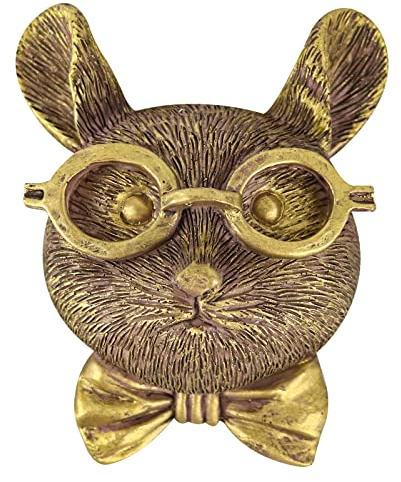Tier Wandbehang Skulpturen, Hirsch Hirsch Kopf Wandskulptur Metall Wandkunst Wanddeko Ornament Home Dekoration Wasserdicht Bronzed Resin Maus