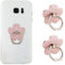 Sibba 2pcs Phone Ring Holder Kickstand Cellphone Flower Finger Ring Grips Stand Metal Universal Accessories Compatible with Smartphone, Mobile Phones, Phone case (Rose Gold)