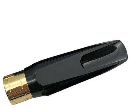 QXSJEDYCH Saxophon-Instrumentenzubehör, Saxophon-Halbmetall-Mundstück, ABS- und Kupfermaterial, Alt-/Hochton-/Tenorsaxophon-Mundstück Mundstücke(Tenor,4C)