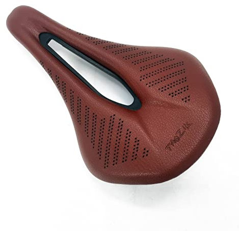 MMRTDJDR Fahrradsitz Fahrradsitz MTB Rennrad Sättel PU Retro Braun Ultraleicht Atmungsaktiv Bequemes Sitzkissen Fahrradrennen Sattelteile Fahrradsattel