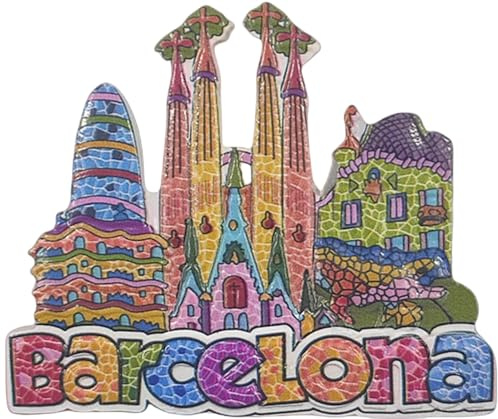 Barcelona Spanien Tourist Souvenir 3D Kühlschrankmagnete Kühlschrankdekoration Magnete