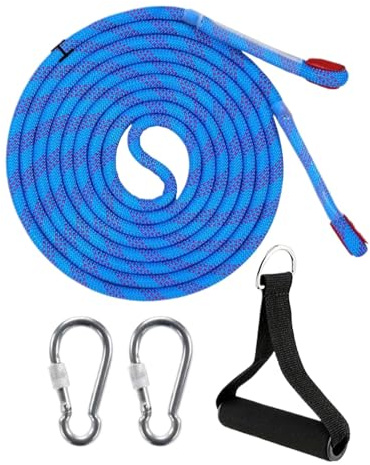 13FT Sled Strap for Pulling, Sled Harness Pulling Straps, Sled Pulling Belt with Carabiner, Strong Load-Bearing Sled Pull Rope Set