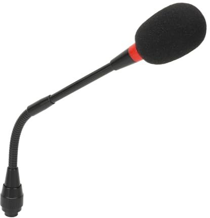 Microfono a Condensatore a Collo D'oca Flessibile da Tavolo Professionale a 3 Pin per Riunioni e Lezioni