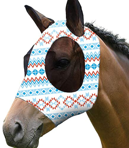 Escudo Antimoscas Para Caballos Cobertura Facial Antimoscas Con Protección