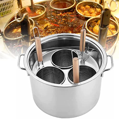 MRKU Vaporiera in Acciaio Inossidabile per Cucinare, pentola per Spaghetti, pentole per Pasta in brodo, Multi-pentola, Set per vaporiera con cestello e Coperchio, Compatibile con induzione.