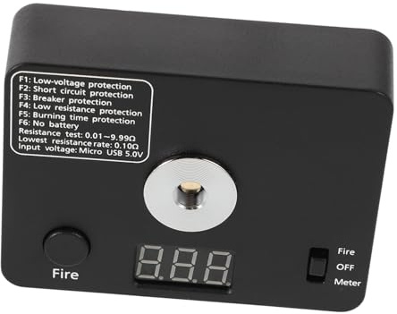 BUGUUYO Strumento Misura Resistenza Ohm per Elettricisti e Hobby Diy Tester Bobina Robusto e Versatile per Manutenzione e Riparazioni Elettriche