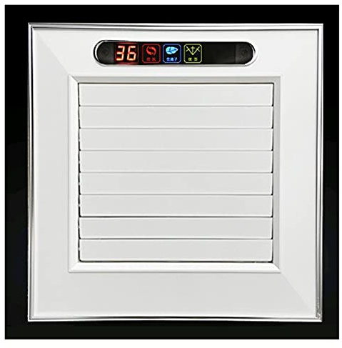 Ventilation Fans 30×30CM Ceiling Ventilator Extractor Exhaust Fans Kitchen Cold Wind Remote Cooling Fan Mute Hanging Cooler Ionizer Air Purifier(White Only Cooling)