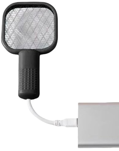 Racchetta Elettrica Anti-Mosche - Uccidi Mosche Elettriche Portatile,Griglia di Sicurezza Anti Insetti per Casa Giardino Campeggio Interno Esterno