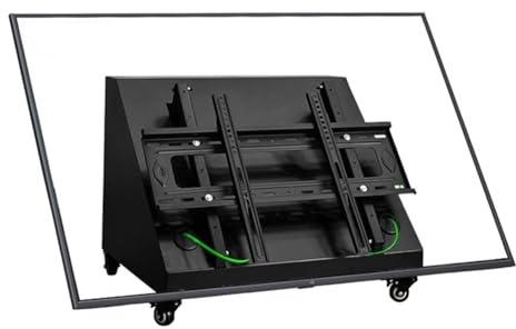 Mobile per televisori da 43-75 pollici, ideale per sale conferenze e palchi, teleprompter portatile con ruote