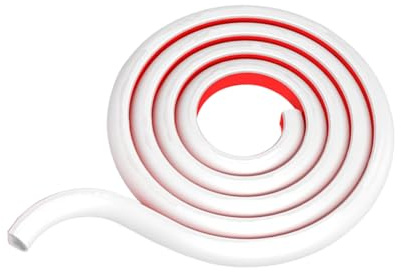 Gaine de câble de 2 m, couverture autocollante blanche pour câbles électriques - Couverture flexible pour rangement de câbles au sol et au mur
