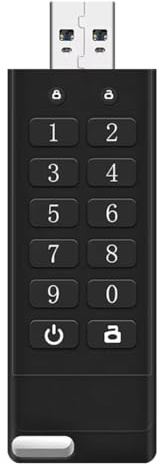 Koolenry Encrypted USB Drive USB 3.0 Encrypted and Secure Hardware Encrypted USB Flash Drive 8G