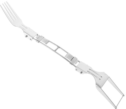 JECOMPRIS Affettatrice per Anguria in Acciaio Inox 2 Teste Multifunzionale Forchetta da Frutta Portatile Utensile da Cucina per Tagliare Melone e Angurie Rapidamente