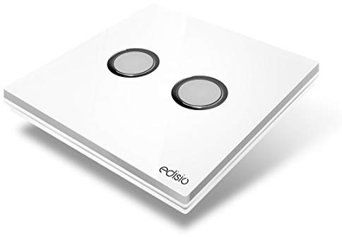 Edisio Interrupteur sans Fil 2 Touches - Blanc