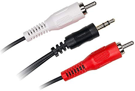 D2 Diffusion Câble Jack 3,5mm mâle/2RCA mâle 5m