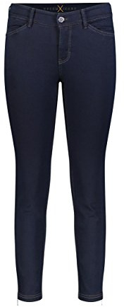 MAC Damer raka ben 3/4 byxor dröm chic, Blå (Dark Rinsewash D801), 36W x 27L