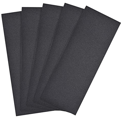 sourcing map 220 Grits Sanding Sheets 9-inch x 3.6-inch Wet Dry Silicon Carbide Sandpaper for Wood Furniture Metal Polishing 5pcs